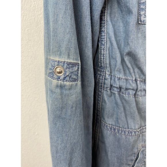 Michael Michael Kors Anorak Women’s Denim Utility Jacket 100% Cotton Size: XS - Picture 12 of 16